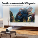 Magcubic Portable Projector HY300 Pro | Olvídate de imágenes torcidas, siempre una proyección perfecta.