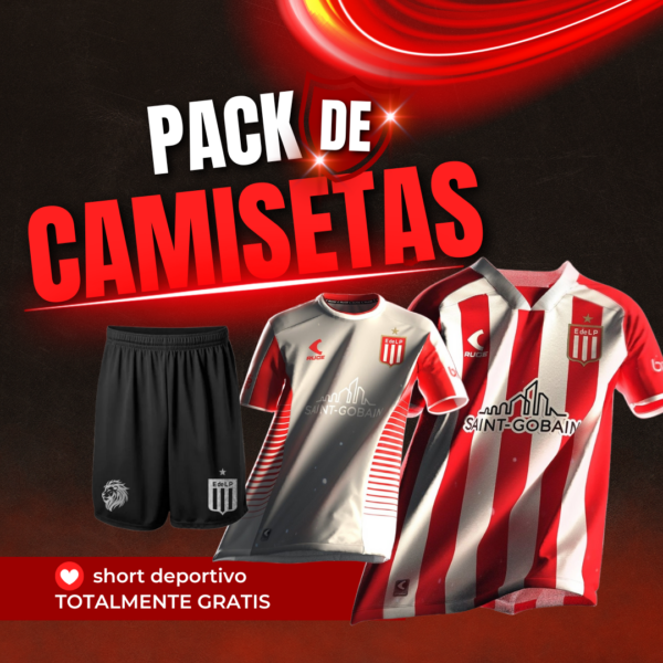 3x1 CAMISETA TITULAR + CAMISETA SUPLENTE Y SHORT DE REGALO